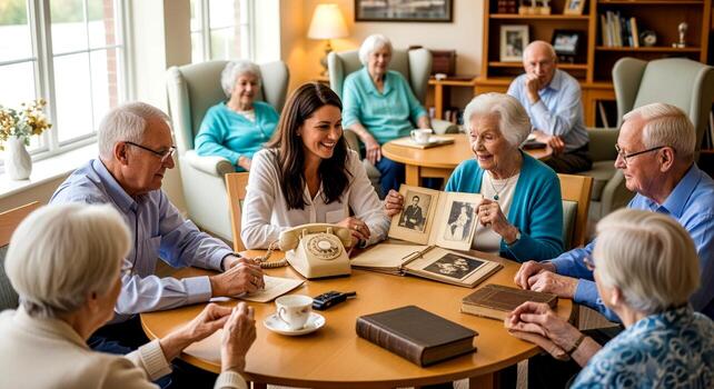 Sharing stories and memories together