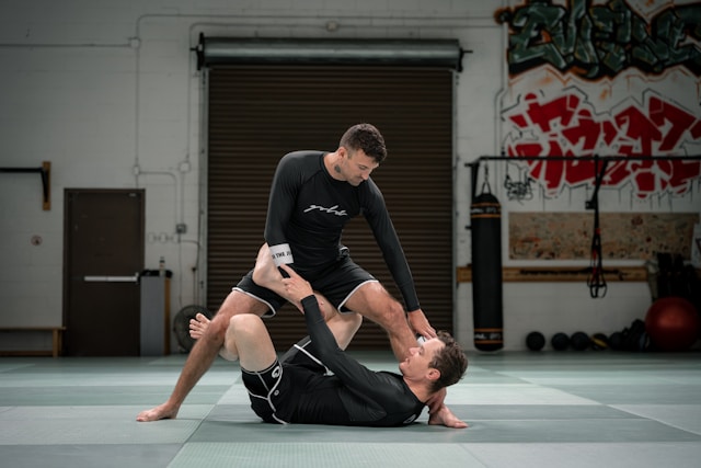 No-gi BJJ training