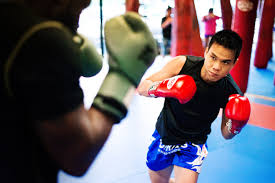 Muay Thai pad work