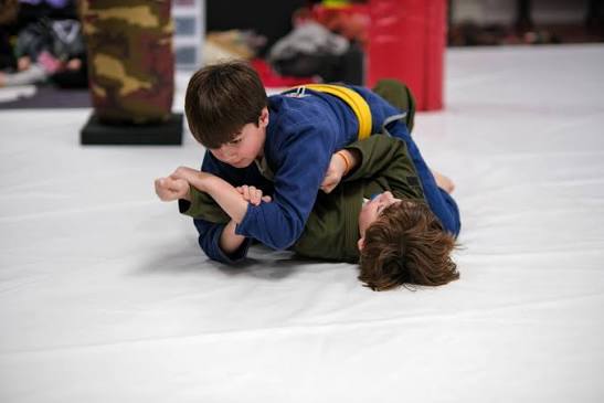 Kids BJJ competition-style rolling